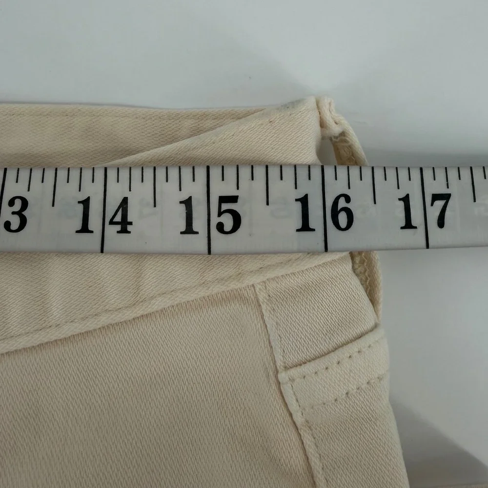 Todd Snyder‎ Chino Pants Mens 32x34 Cream Slim Fit 5-Pocket Stretch Beige Jeans